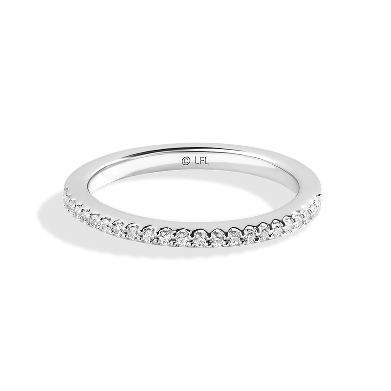 Star Wars™ Into The Galaxy Diamond Wedding Band in 14K White Gold 1/5 CTTW View 1