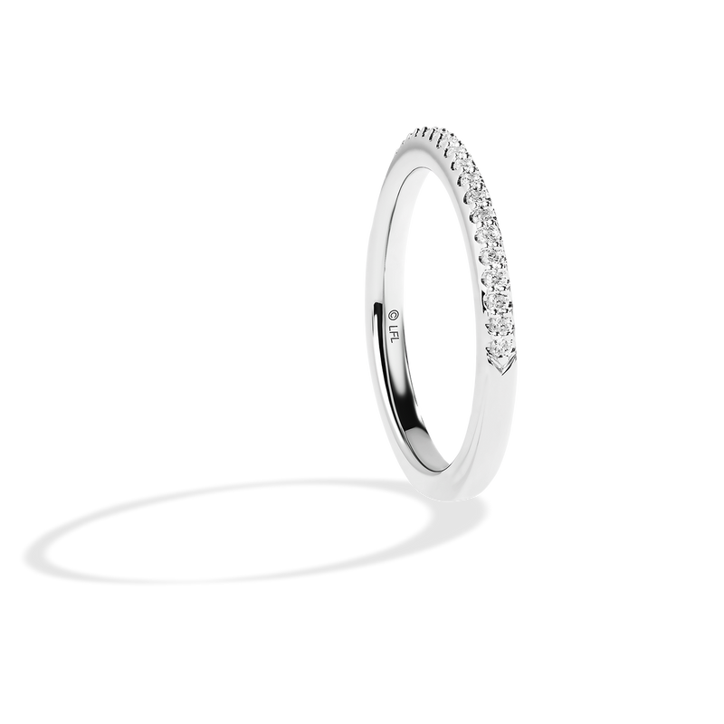 Star Wars™ Into The Galaxy Diamond Wedding Band in 14K White Gold 1/5 CTTW View 2