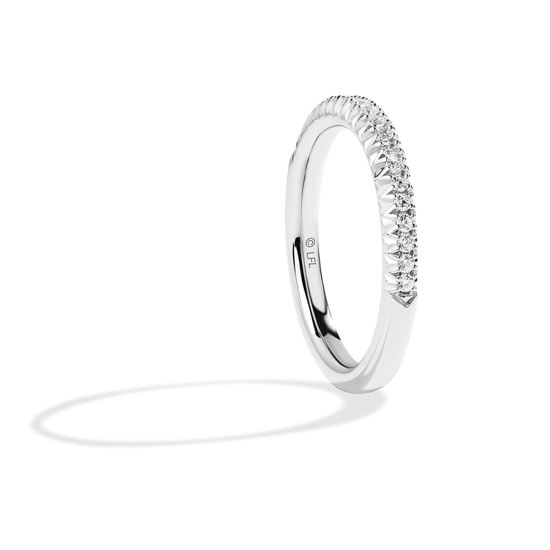 Star Wars™ Into The Galaxy Diamond Wedding Band in 14K White Gold 1/5 CTTW View 2