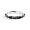 Star Wars™ Into The Galaxy Black Diamonds Wedding Band in 14K White Gold 1/5 CTTW View 1