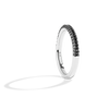 Star Wars™ Into The Galaxy Black Diamonds Wedding Band in 14K White Gold 1/5 CTTW View 2