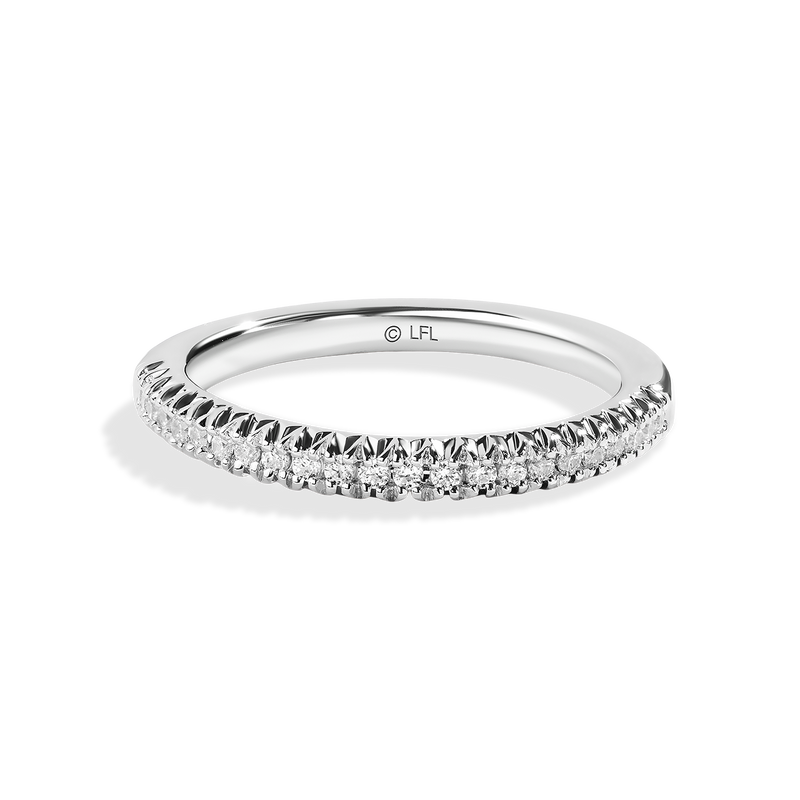 Star Wars™ Into The Galaxy Diamond Wedding Band in 14K White Gold 1/5 CTTW View 1