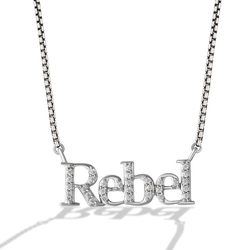 Star Wars™ Into the Galaxy Diamonds Necklace Pendant in Sterling Silver 1/6 CTTW View 1