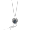 Star Wars™ Ahsoka Tano Diamonds and Blue Labradorite Necklace Pendant in Sterling Silver 1/12 CTTW View 1