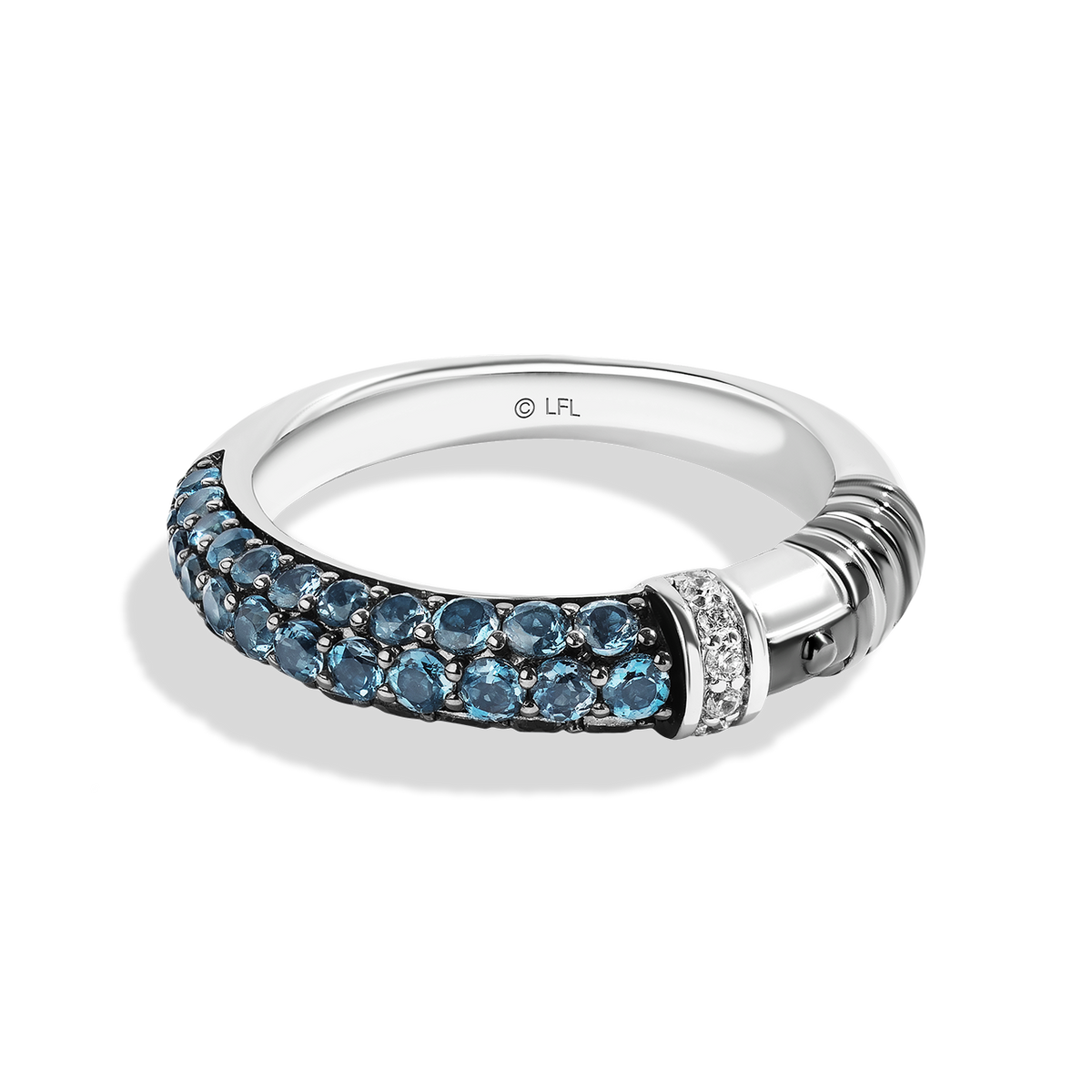 Blue topaz 2025 women's ring