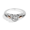 AHSOKA TANO™ 14K WHITE GOLD AND ROSE GOLD ENGAGEMENT RING with 1 CT.TW. Diamonds