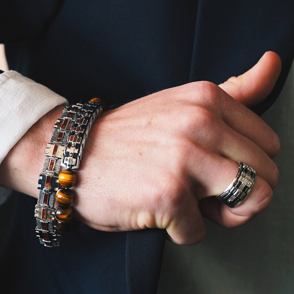 Star Wars™ Chewbacca Tiger Eye Shamballa Beads Men's Bracelet