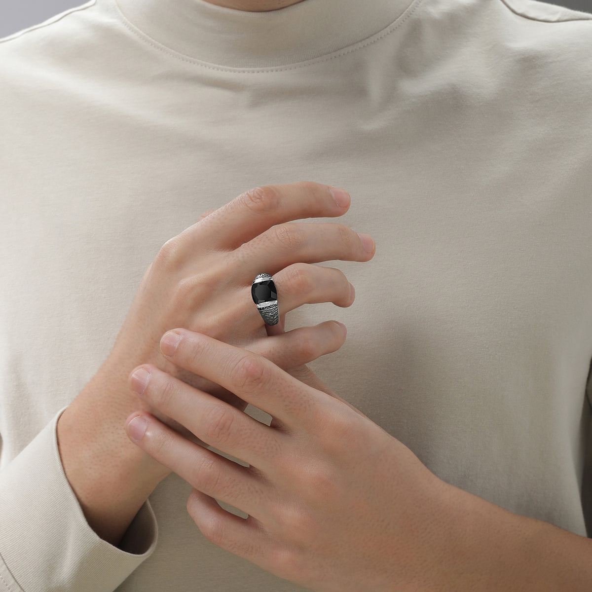 Star Wars™ Han Solo Black Diamonds Men's Ring 1/6 CTTW Star Wars