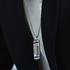 R2 SERIES MEN'S PENDANT Diamond 1/10 CT.T.W Enamel Silver