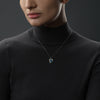 AHSOKA TANO™ PENDANT IN STERLING SILVER with 1/12 CT.TW. Diamonds and Blue Labradorite