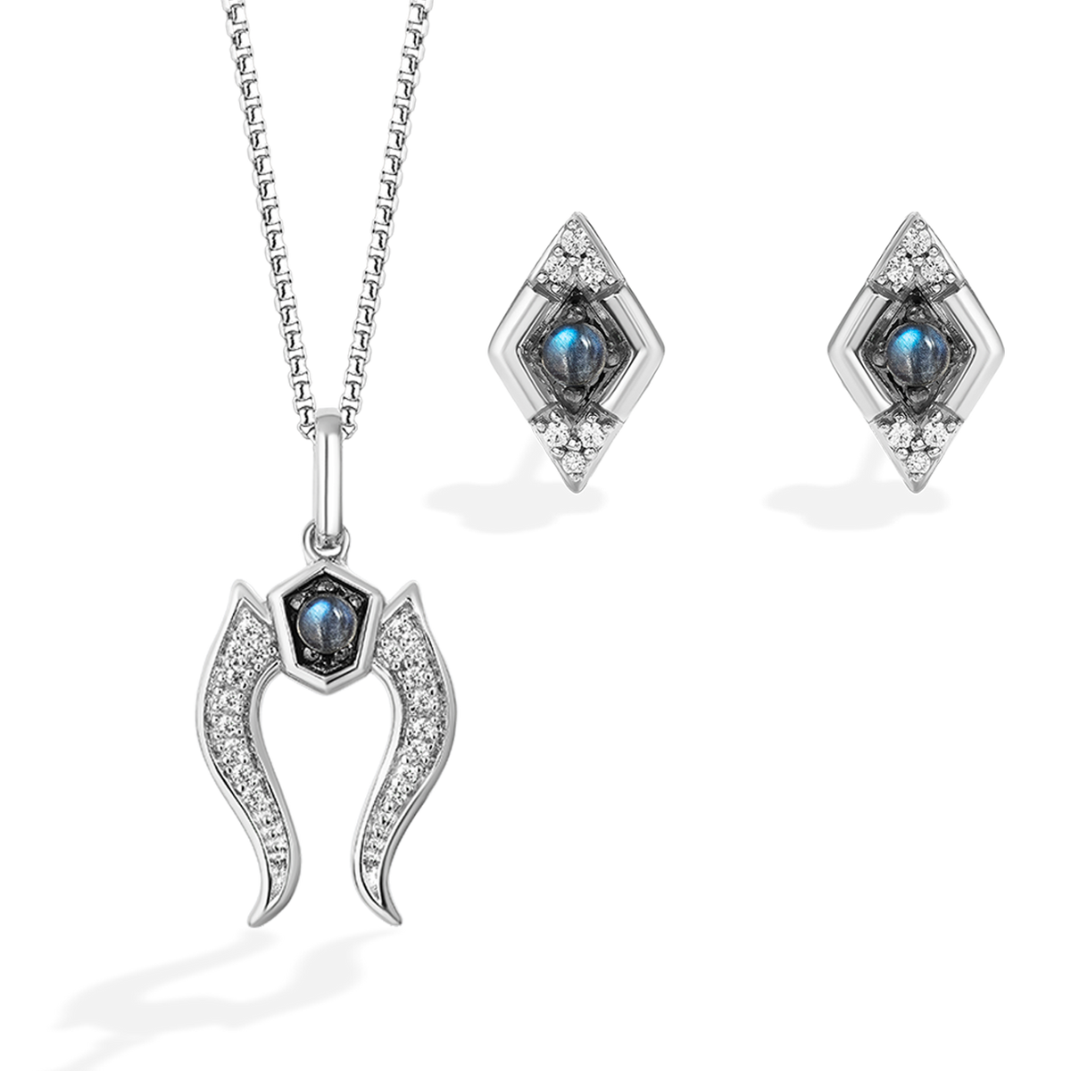Star Wars Ahsoka Tano Diamond Necklace Pendant