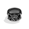 DARK ARMOR WOMEN'S RING       Black Diamond Accent Silver with Black Rhodium