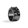 DARK ARMOR WOMEN'S RING       Black Diamond Accent Silver with Black Rhodium