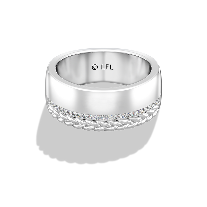 Star Wars™ Princess Leia Diamonds Women's Ring in Sterling Silver 1/10 CTTW View 3