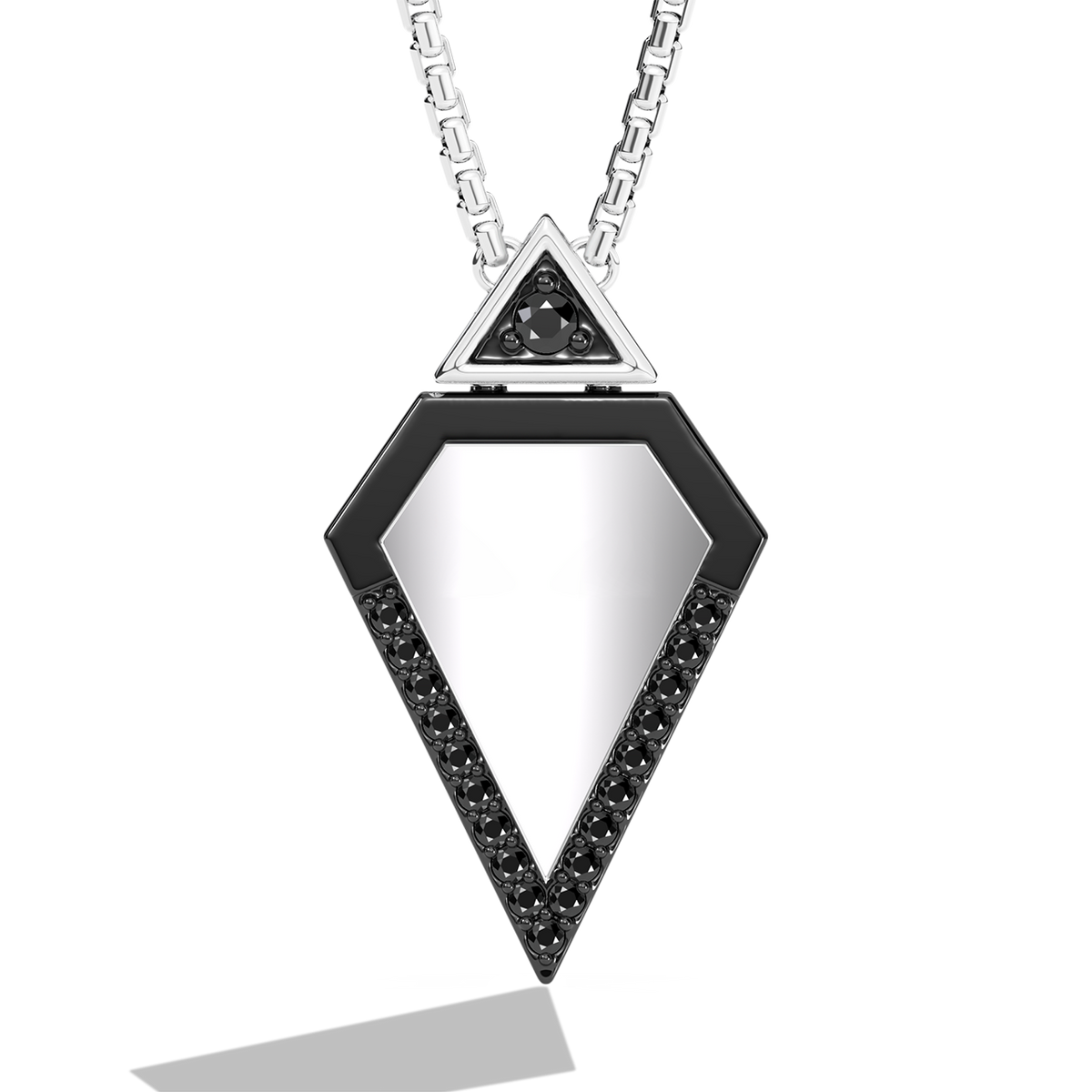 Star Wars Into The Galaxy Black & White Diamond Women's Pendant 1/5 Cttw by Star Wars Fine Jewelry